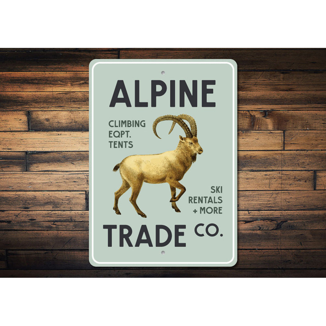 Alpine Trade Company Sign