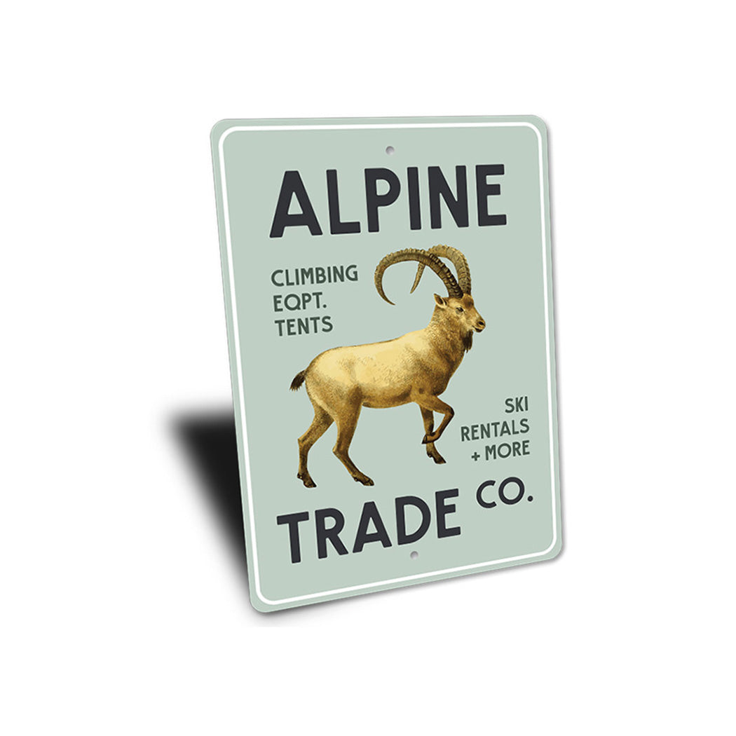 Alpine Trade Company Sign