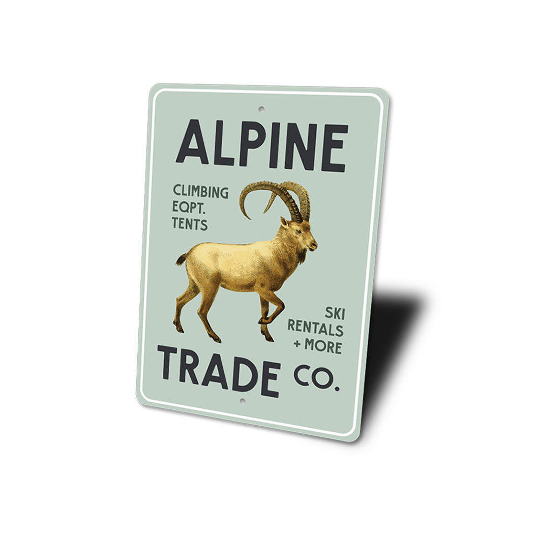 Alpine Trade Company Sign