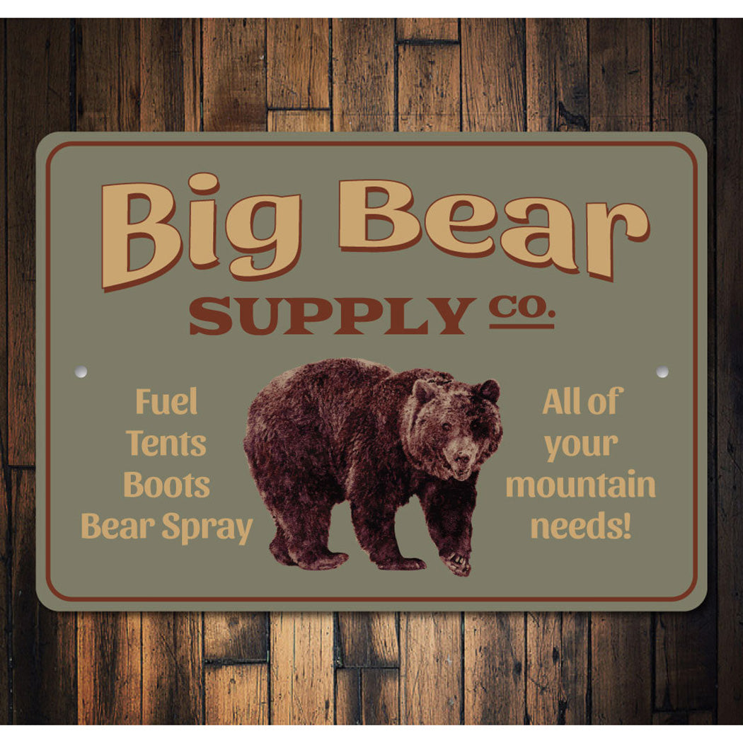 Big Bear Supply Company Sign