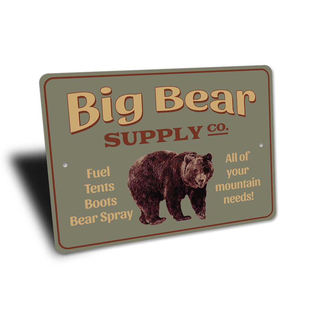 Big Bear Supply Company Sign