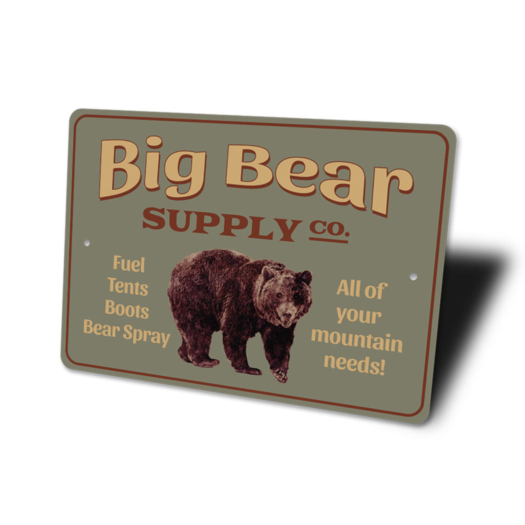 Big Bear Supply Company Sign