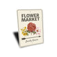 Flower Market Arrow Sign