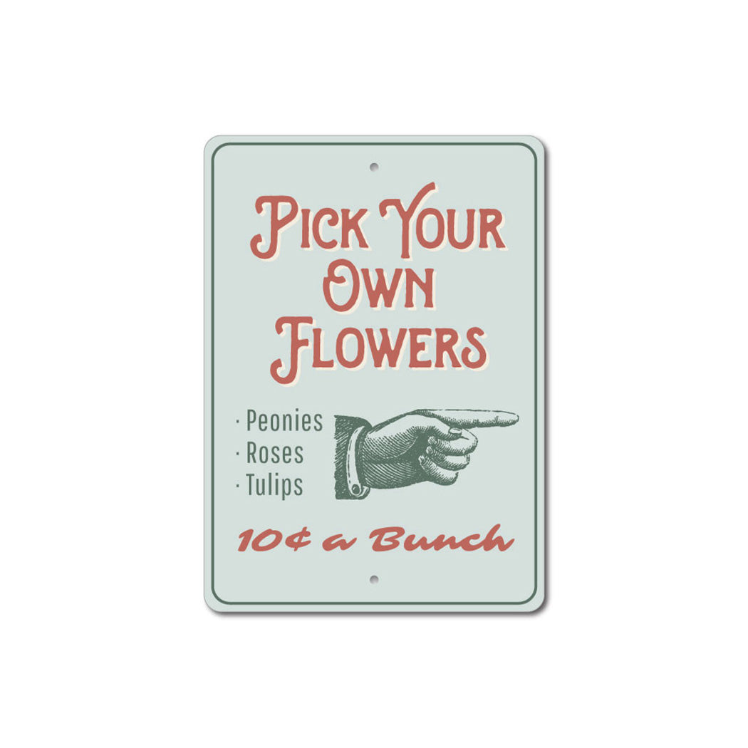 Flower Picking Sign