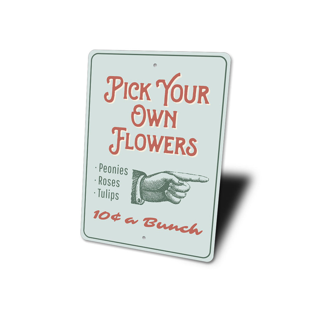 Flower Picking Sign