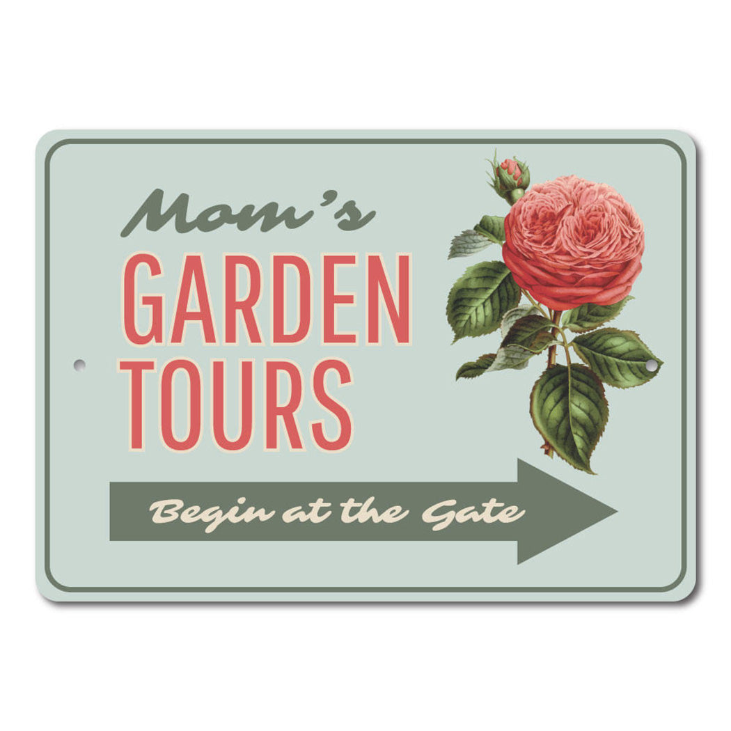 Garden Tours Arrow Sign