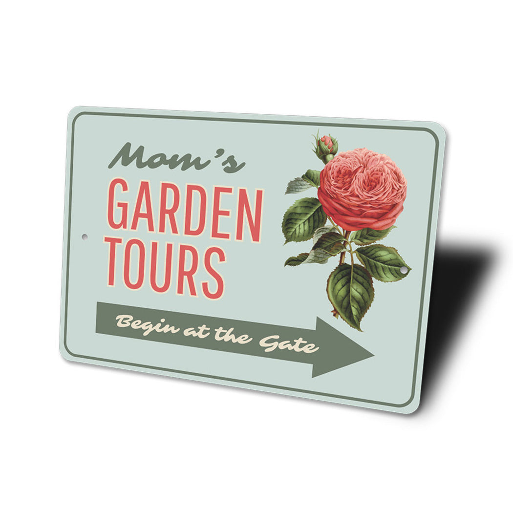 Garden Tours Arrow Sign