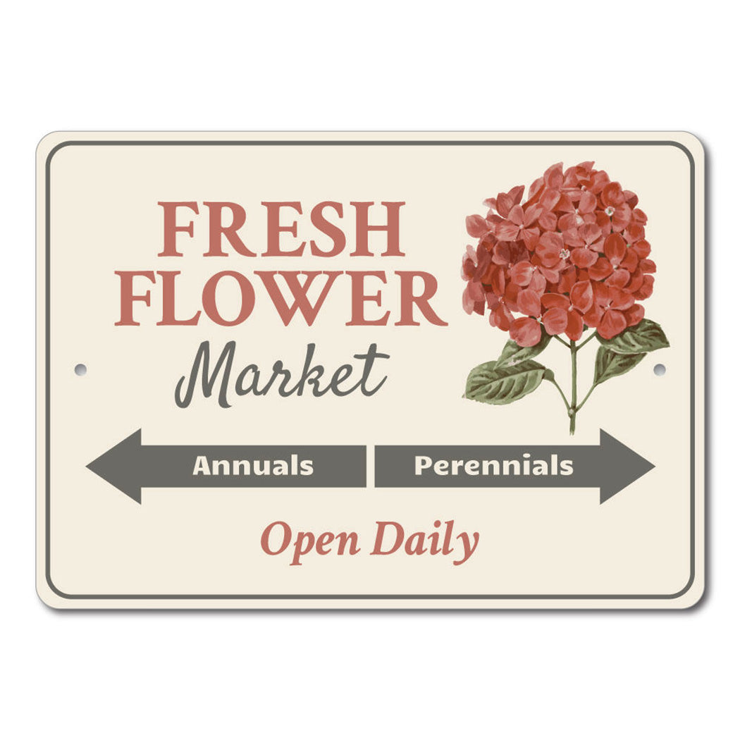 Fresh Flower Market Sign