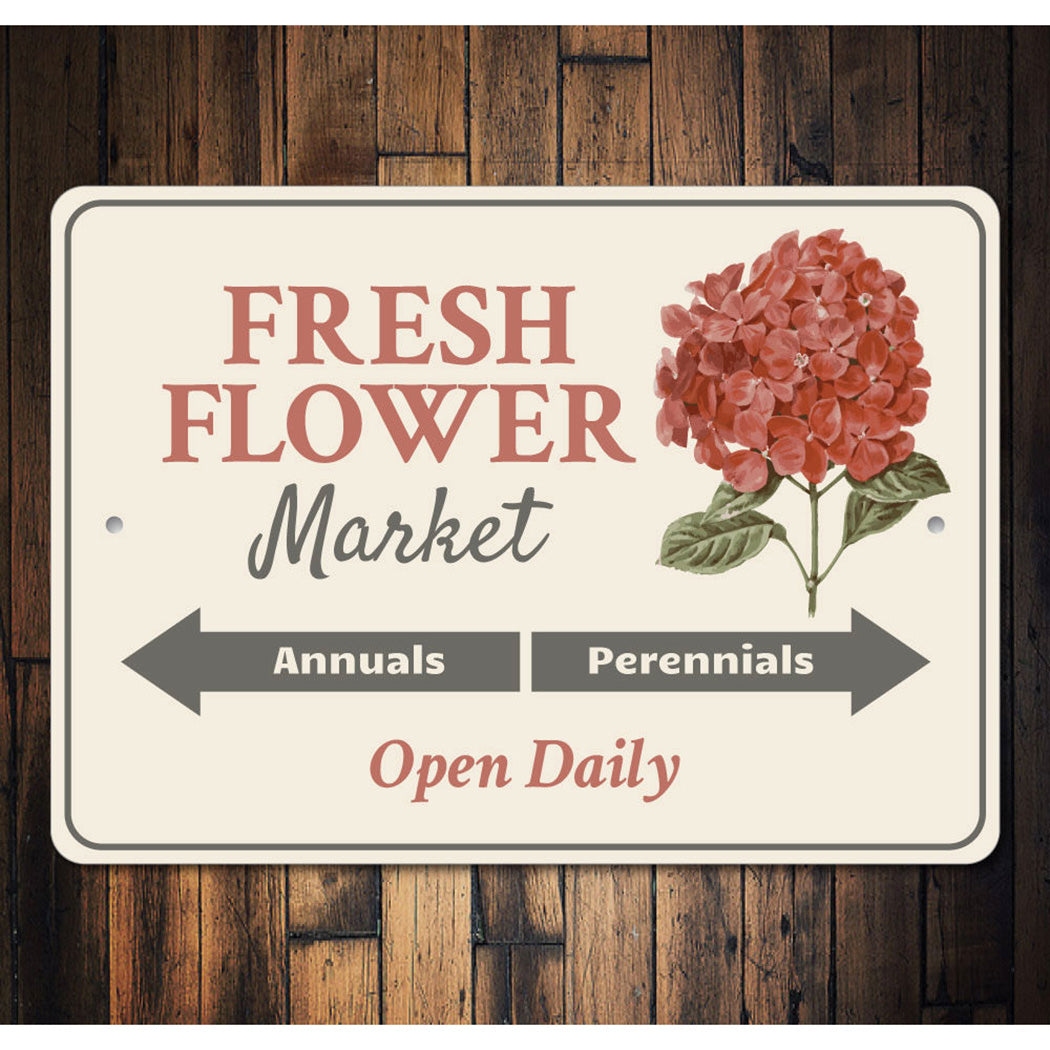 Fresh Flower Market Sign