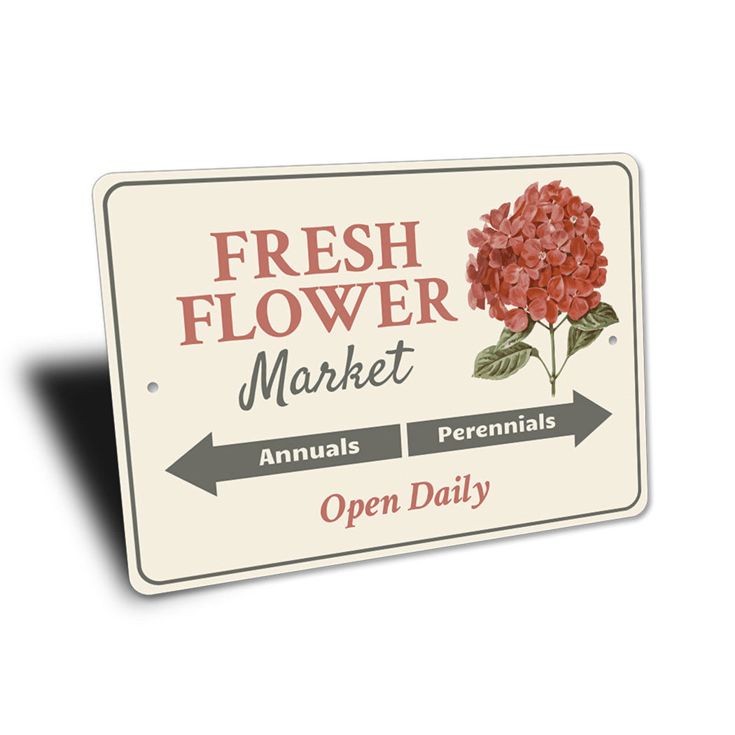 Fresh Flower Market Sign