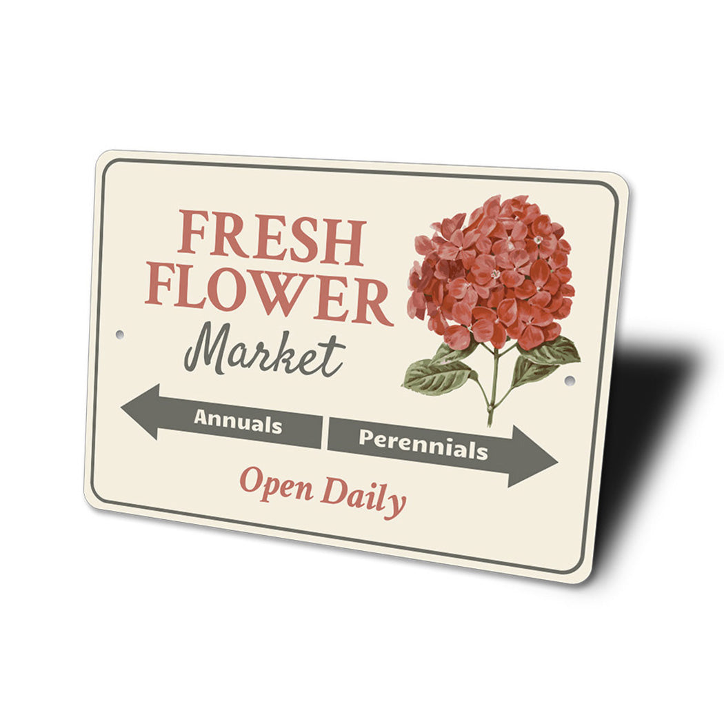 Fresh Flower Market Sign