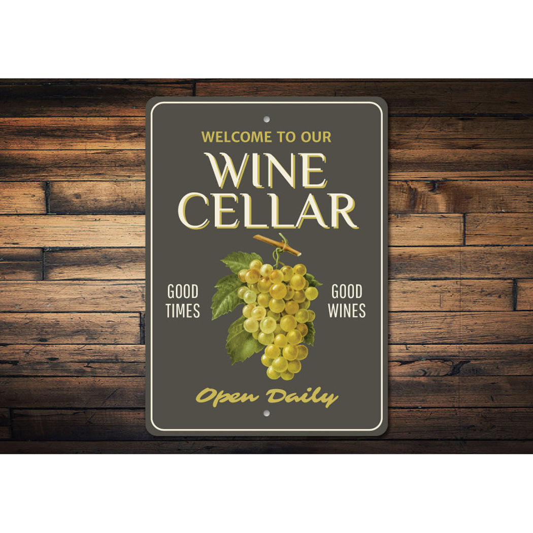 Wine Cellar Welcome Sign