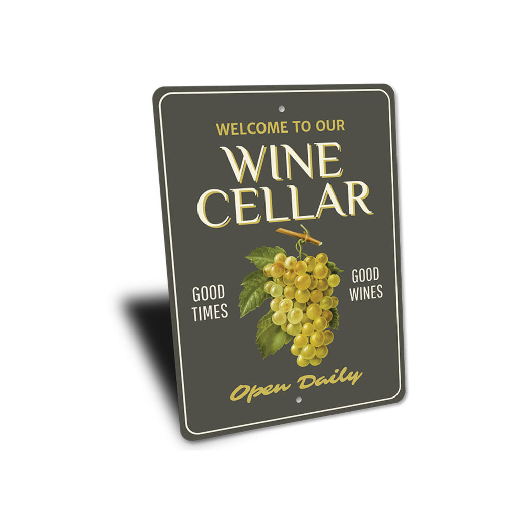 Wine Cellar Welcome Sign