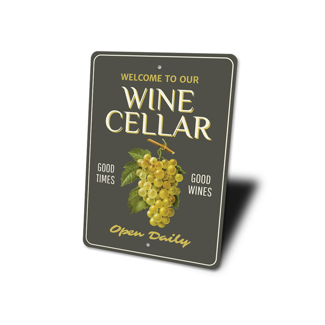 Wine Cellar Welcome Sign