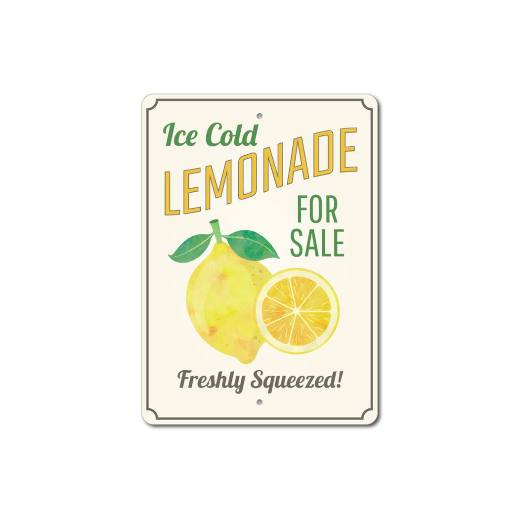 Ice Cold Lemonade Sign