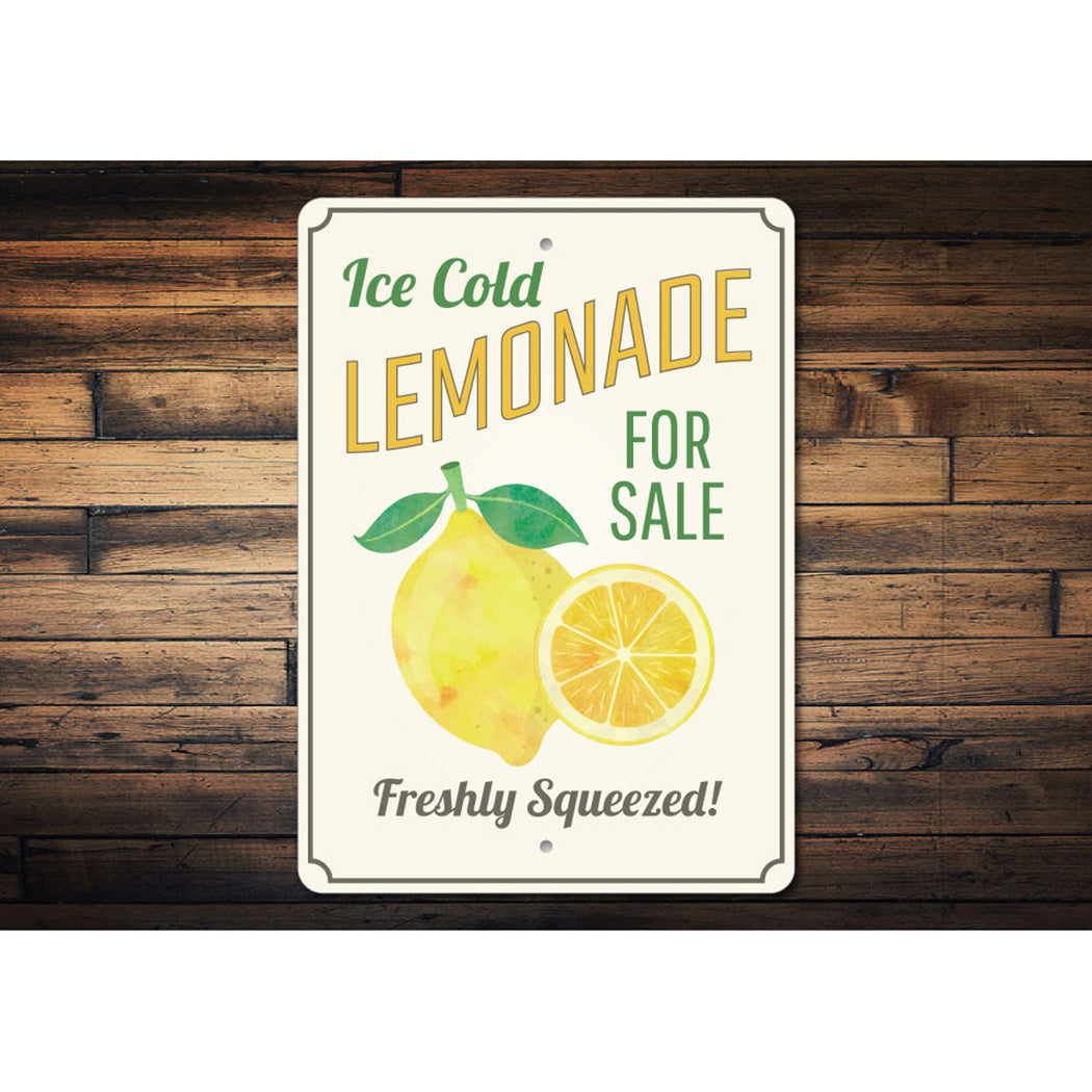 Ice Cold Lemonade Sign