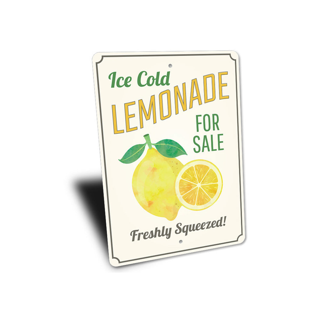 Ice Cold Lemonade Sign