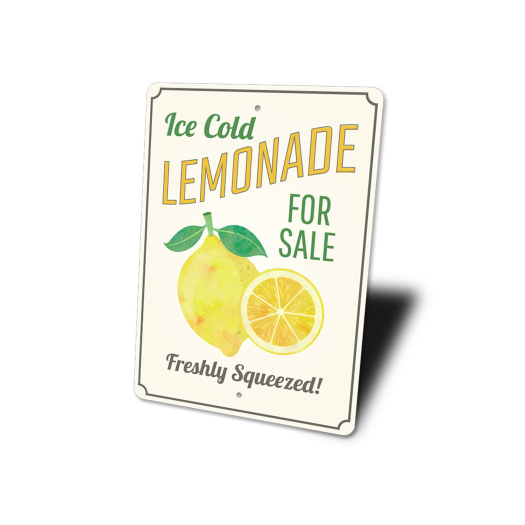 Ice Cold Lemonade Sign