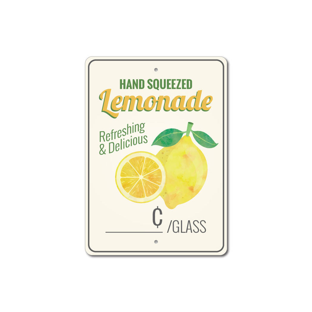 Hand Squeezed Lemonade Sign