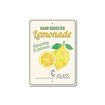 Hand Squeezed Lemonade Sign