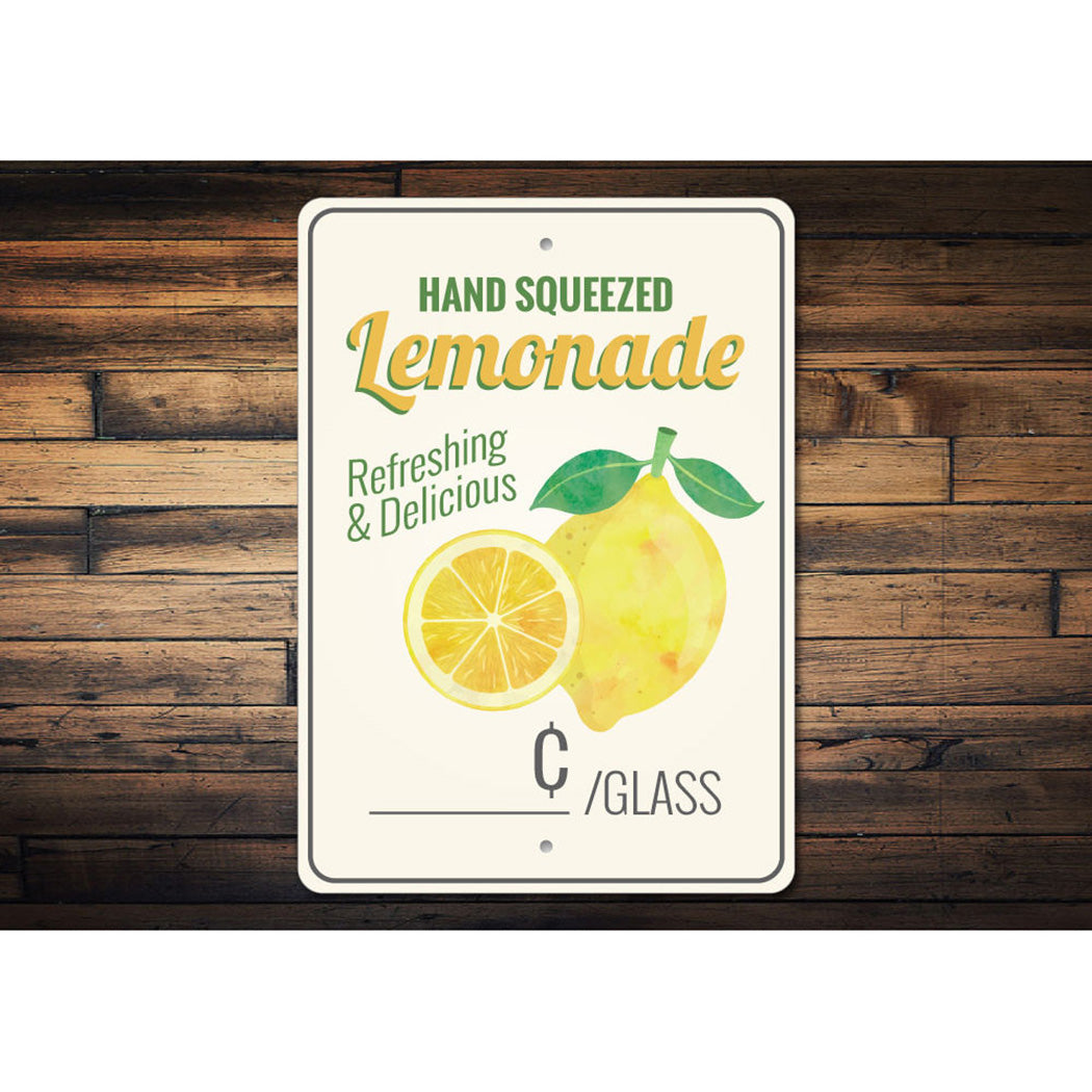 Hand Squeezed Lemonade Sign