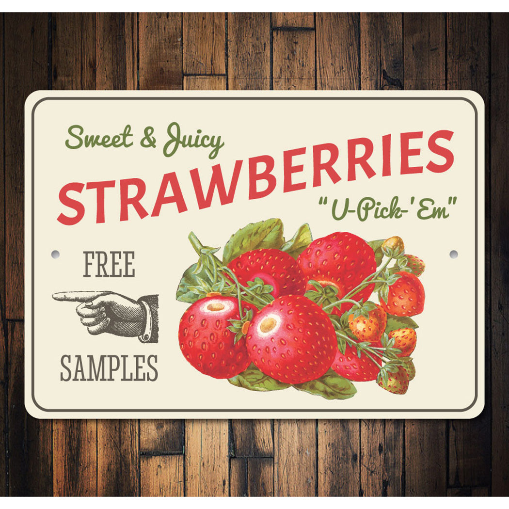 Strawberries Sign