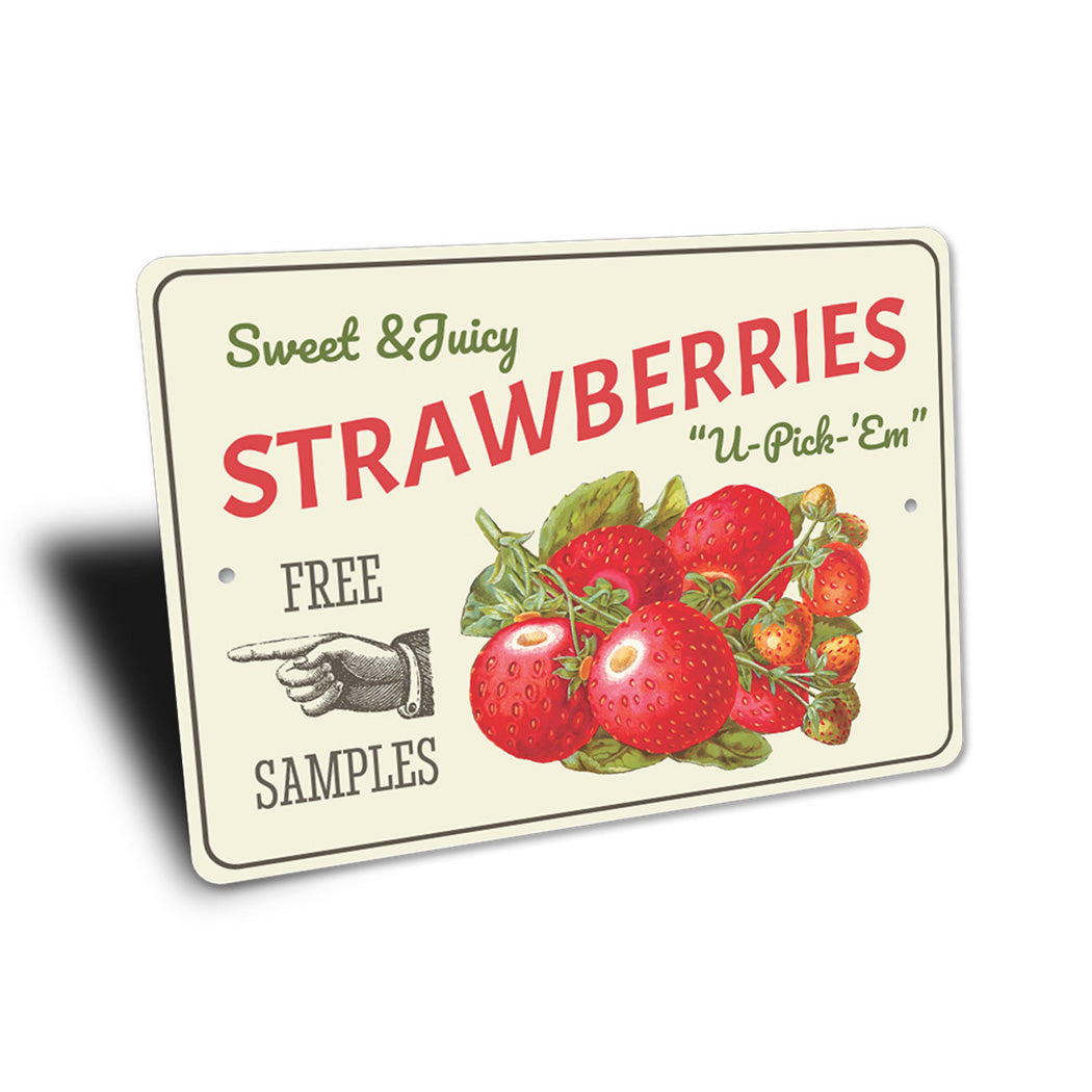 Strawberries Sign