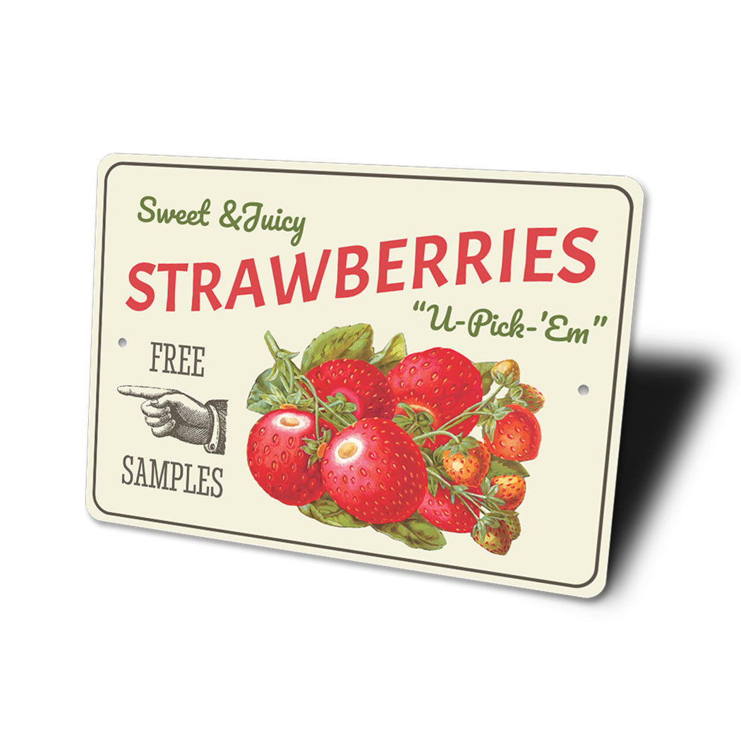 Strawberries Sign