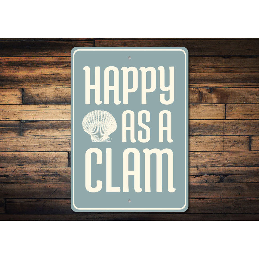 Happy as a Clam Sign