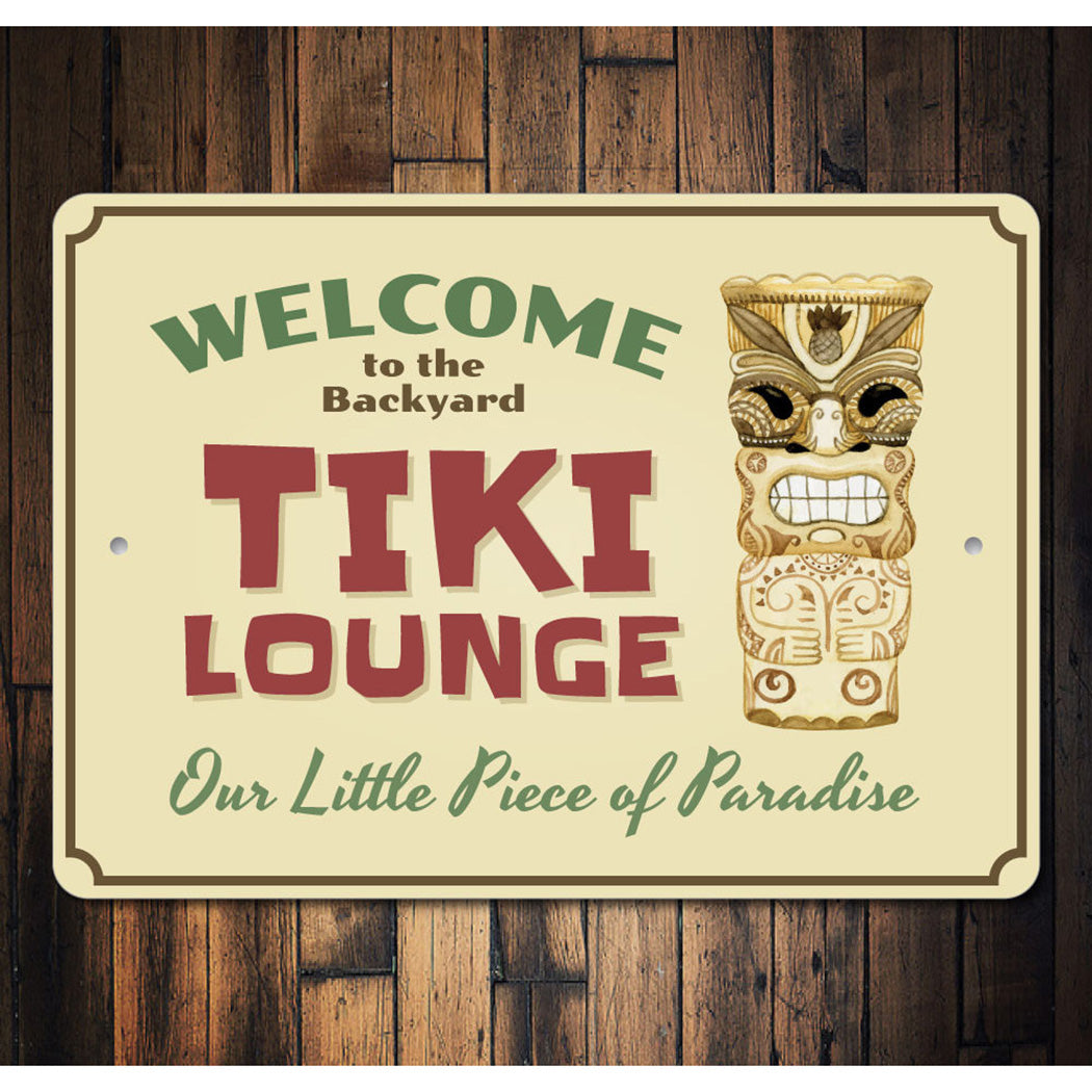Backyard Tiki Bar Sign