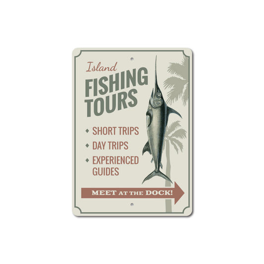 Island Fishing Tours Sign