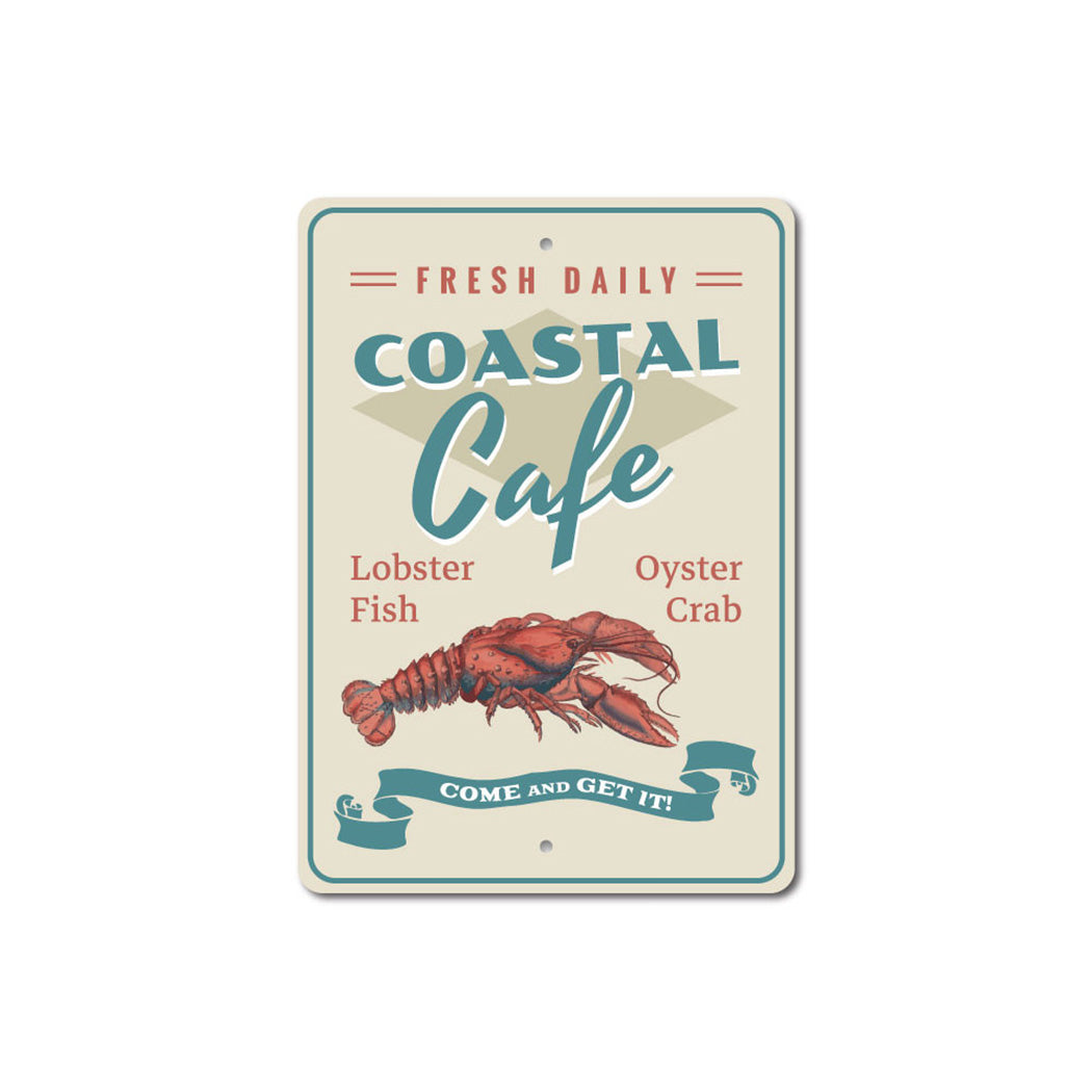 Coastal Cafe Lobster Sign