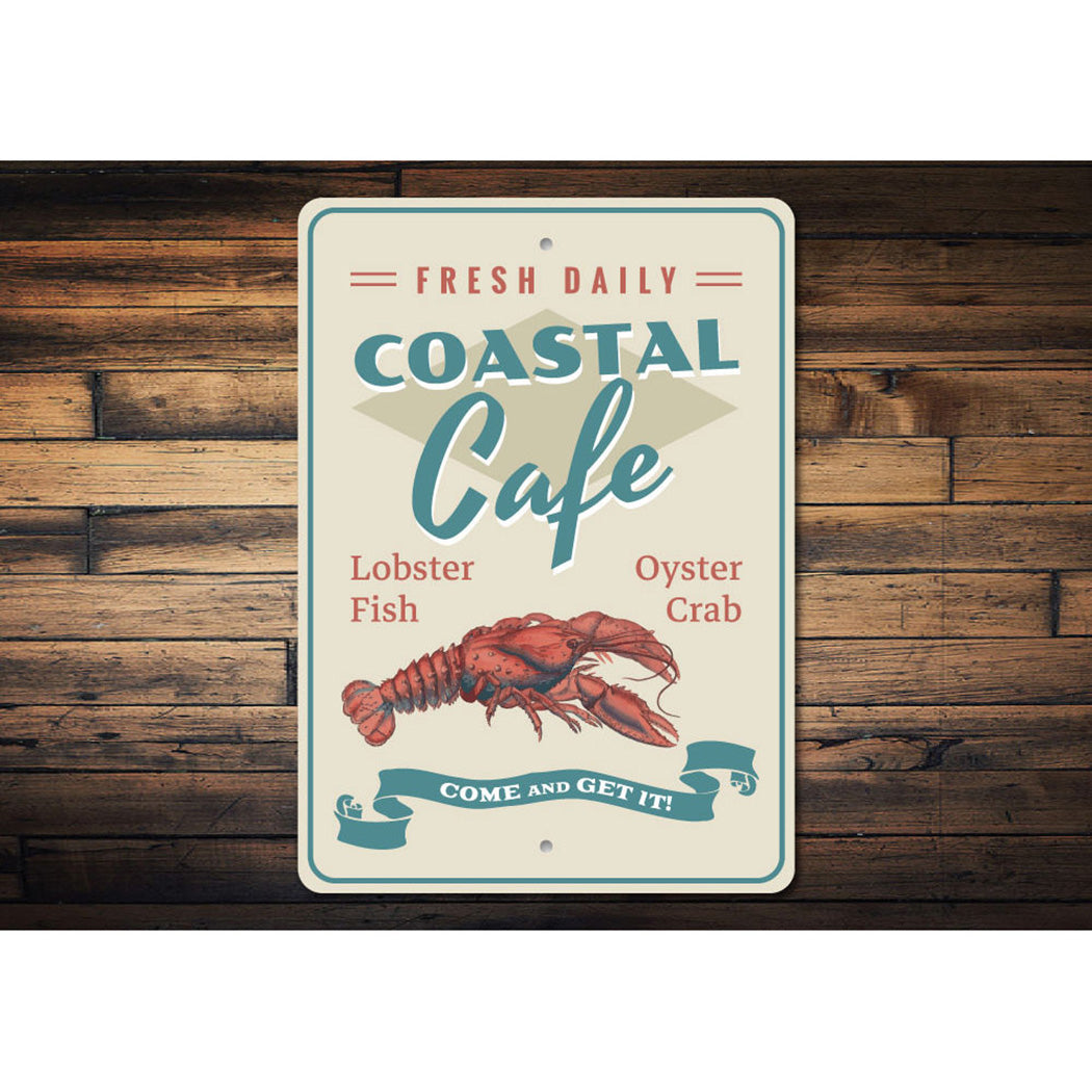 Coastal Cafe Lobster Sign