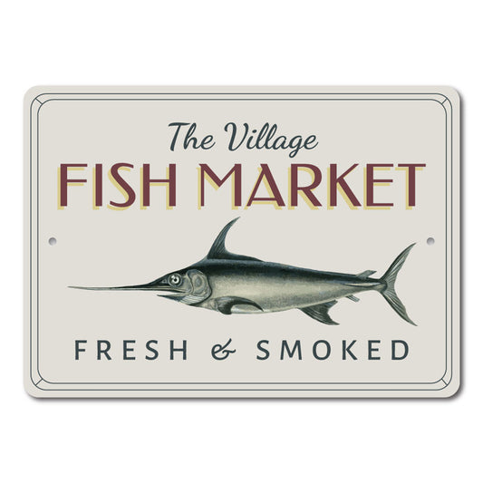 Village Fish Market Sign