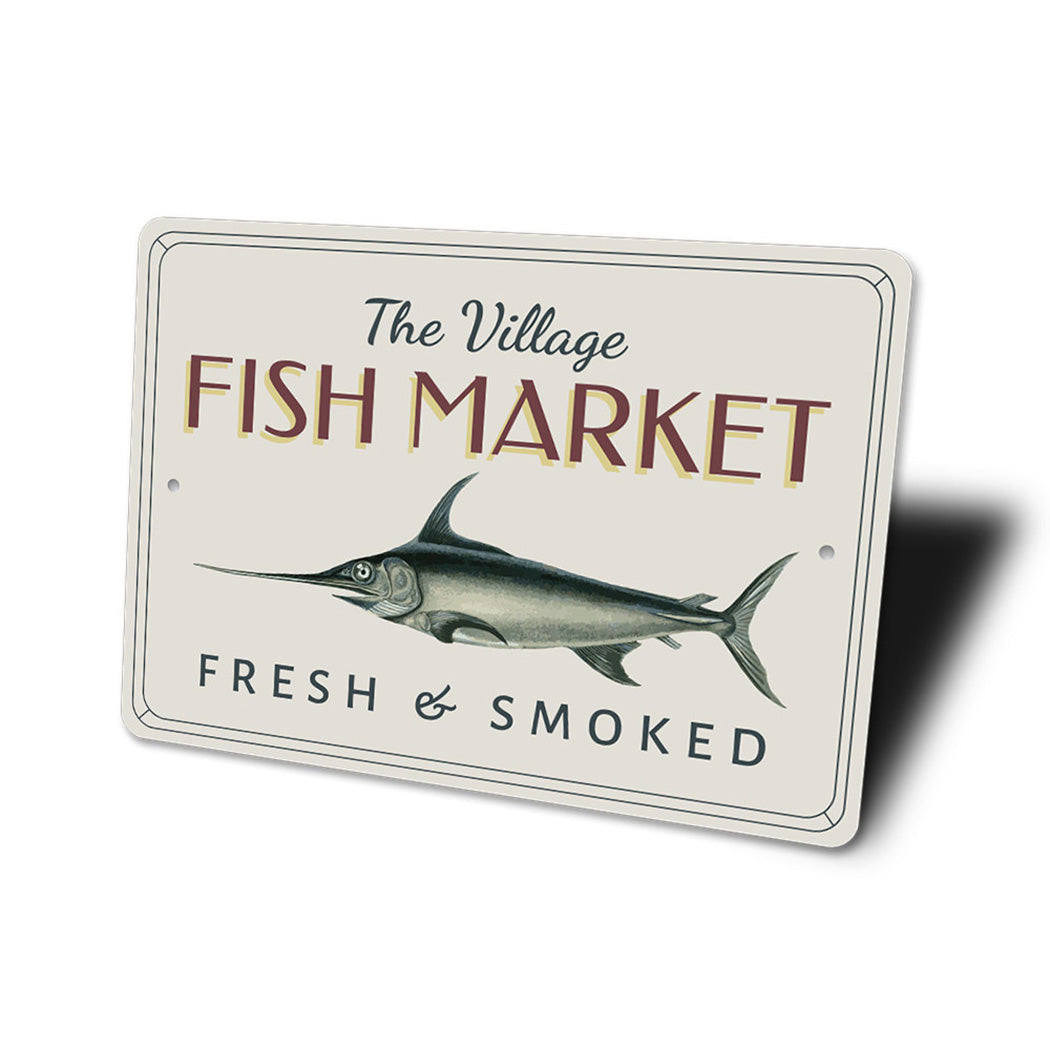 Village Fish Market Sign