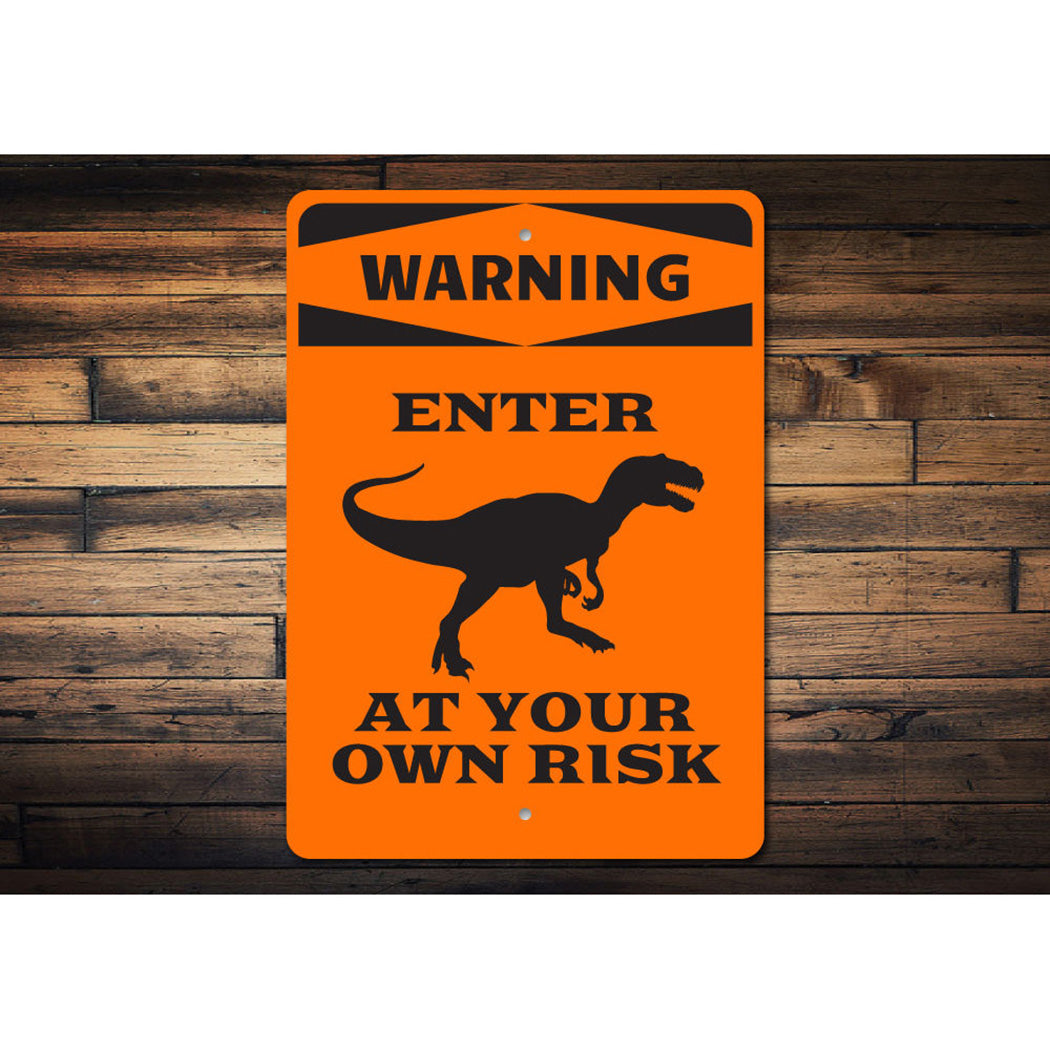 Dinosaur Warning Sign