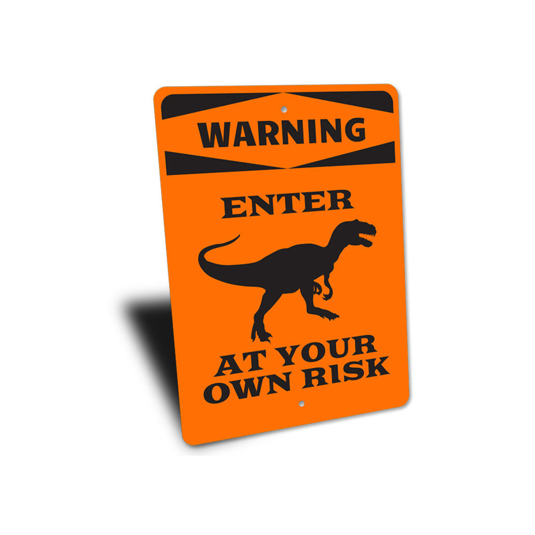 Dinosaur Warning Sign