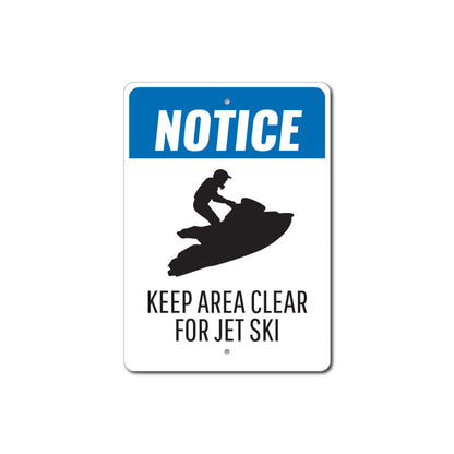 Jet Ski Notice Sign