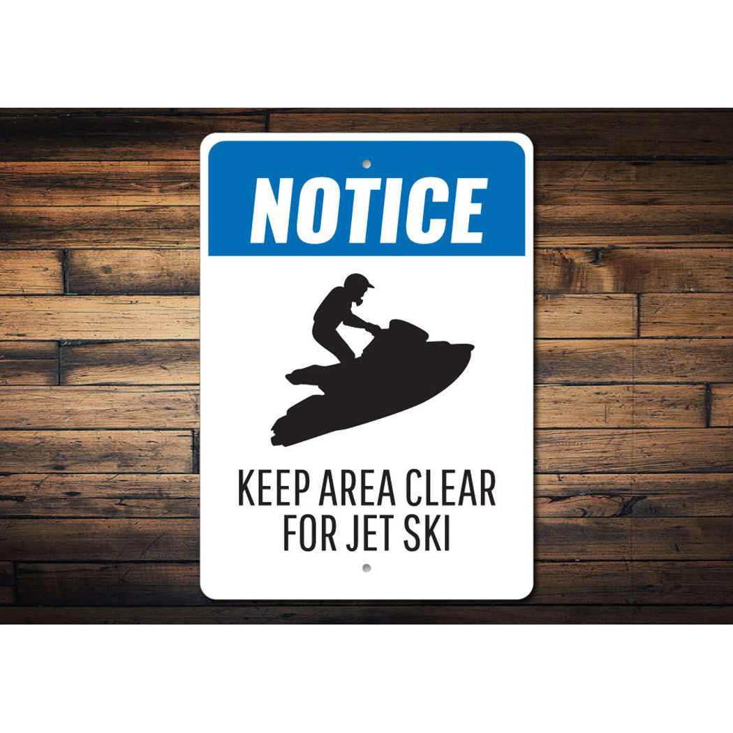 Jet Ski Notice Sign