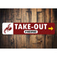 Lobster Takeout Here Restaurant Sign
