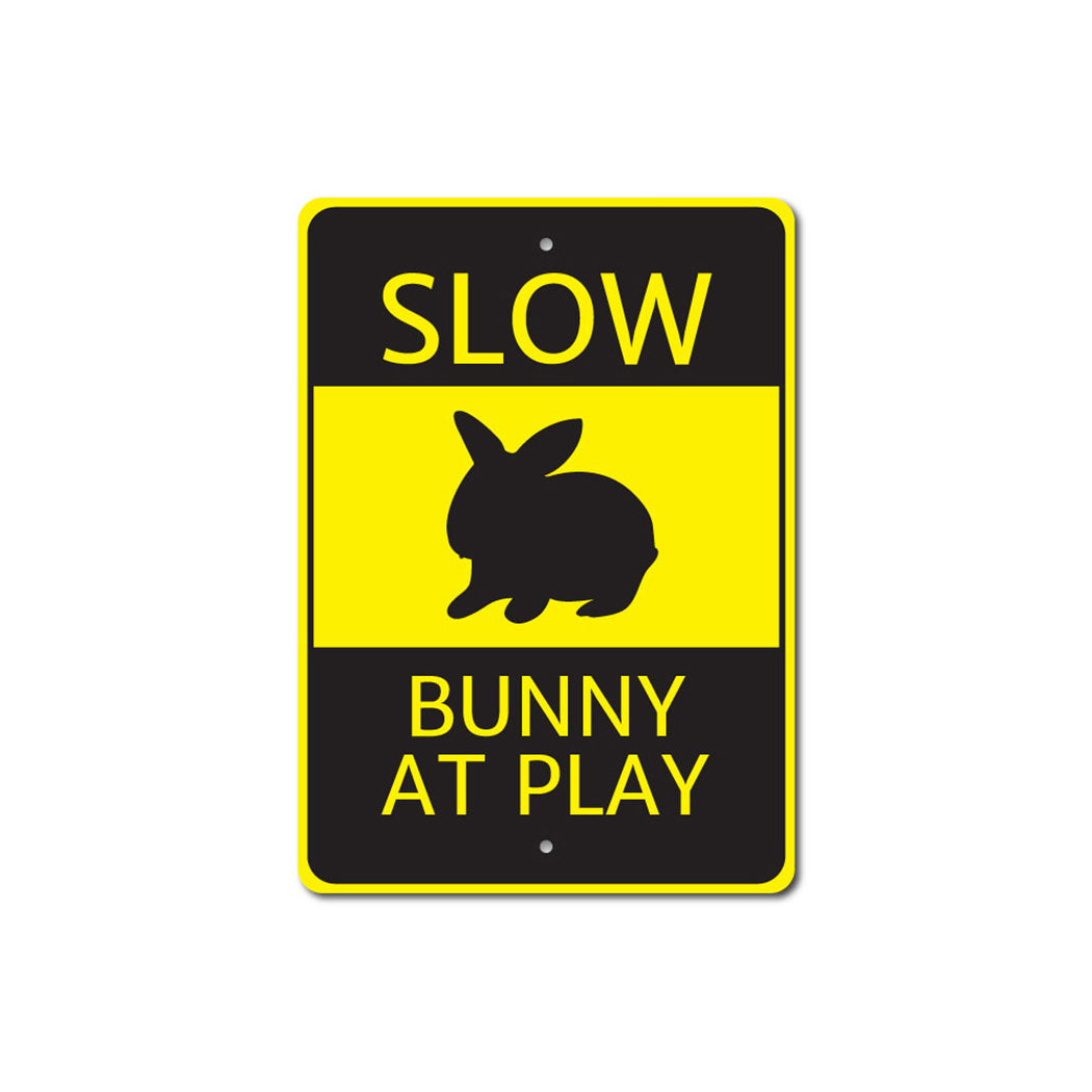 Bunny at Play Sign