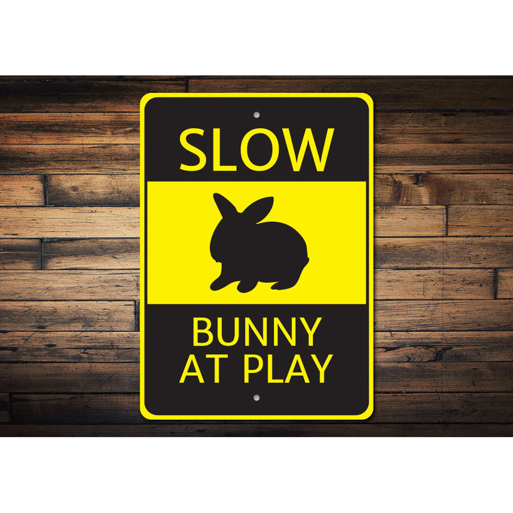 Bunny at Play Sign