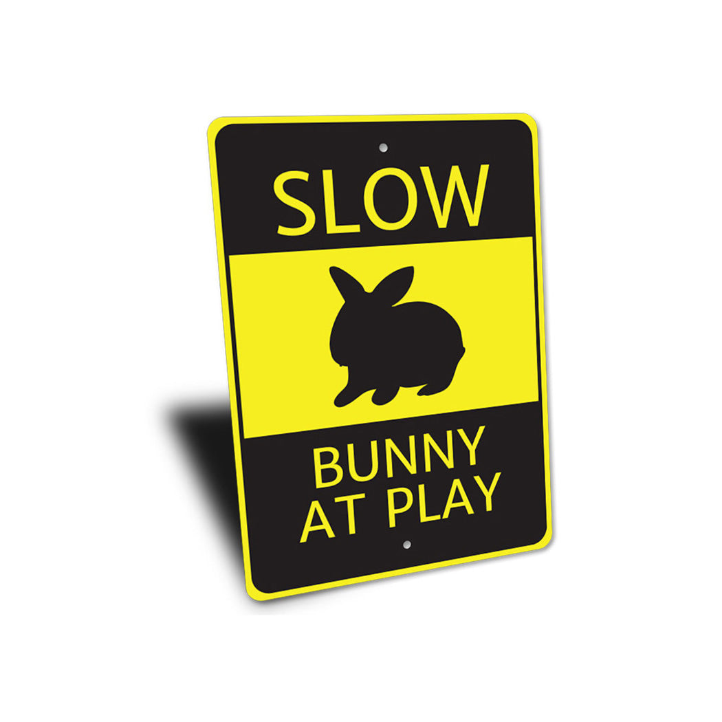 Bunny at Play Sign