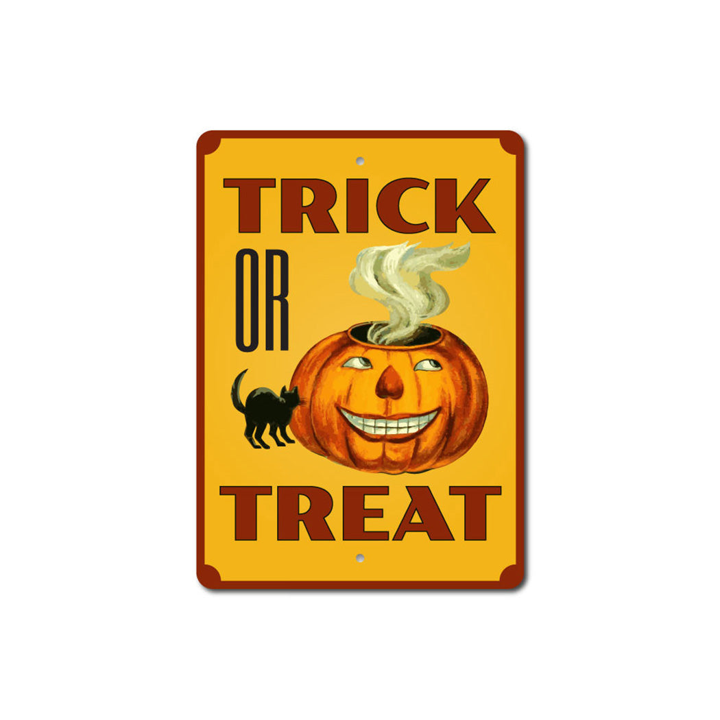 Creepy Trick or Treat Sign