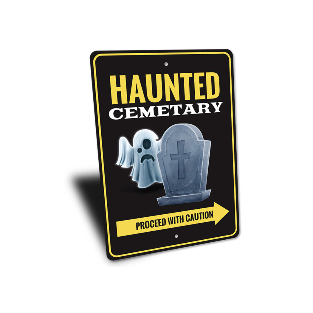 Haunted Cemetery Sign