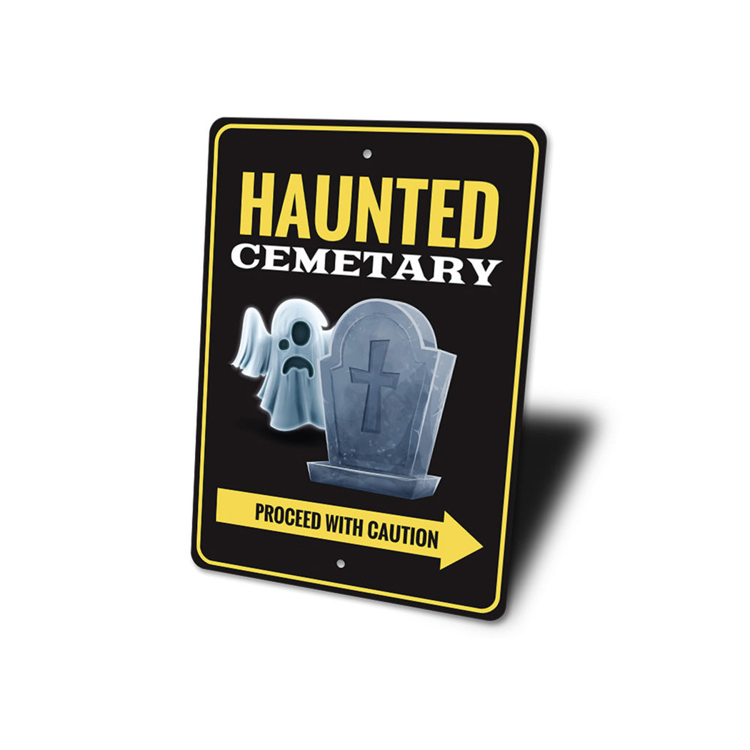 Haunted Cemetery Sign