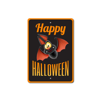 Happy Halloween Bat Sign