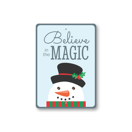 Believe in the Magic Christmas Sign