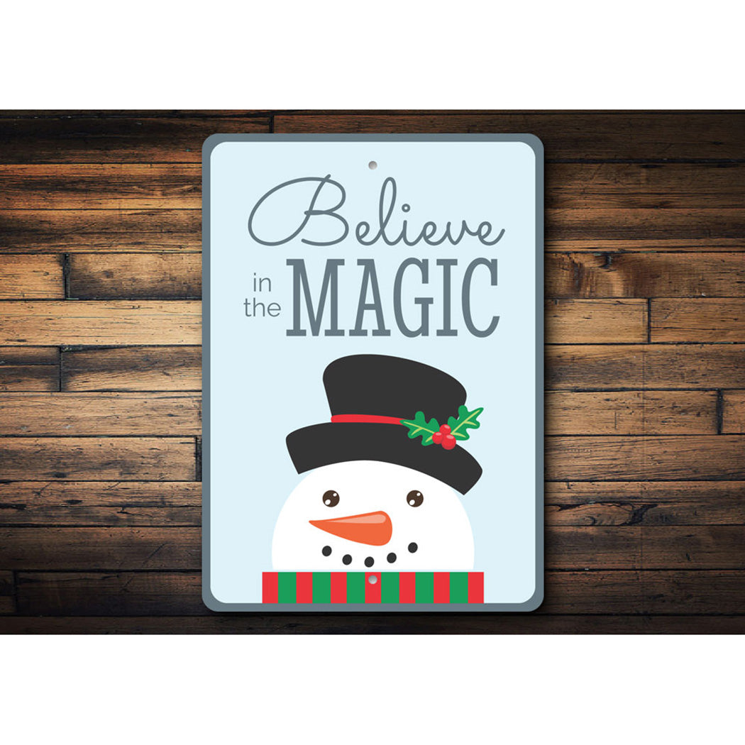 Believe in the Magic Christmas Sign