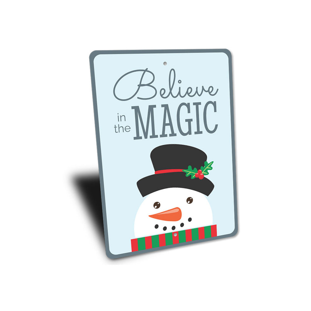 Believe in the Magic Christmas Sign